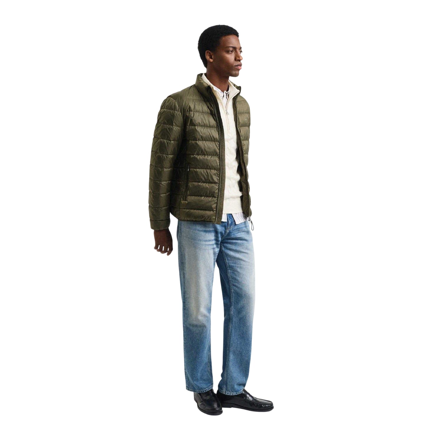 Green - Pack Shot - Gant Mens Lightweight Down Jacket