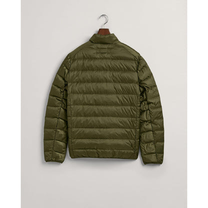 Green - Close up - Gant Mens Lightweight Down Jacket