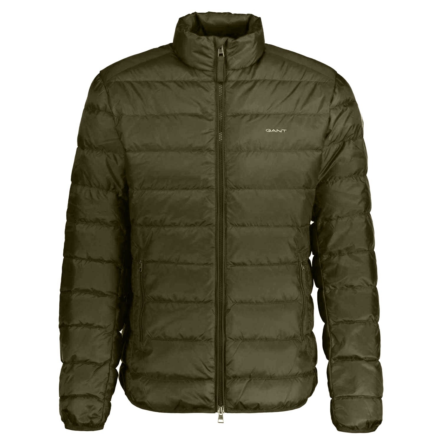 Green - Front - Gant Mens Lightweight Down Jacket