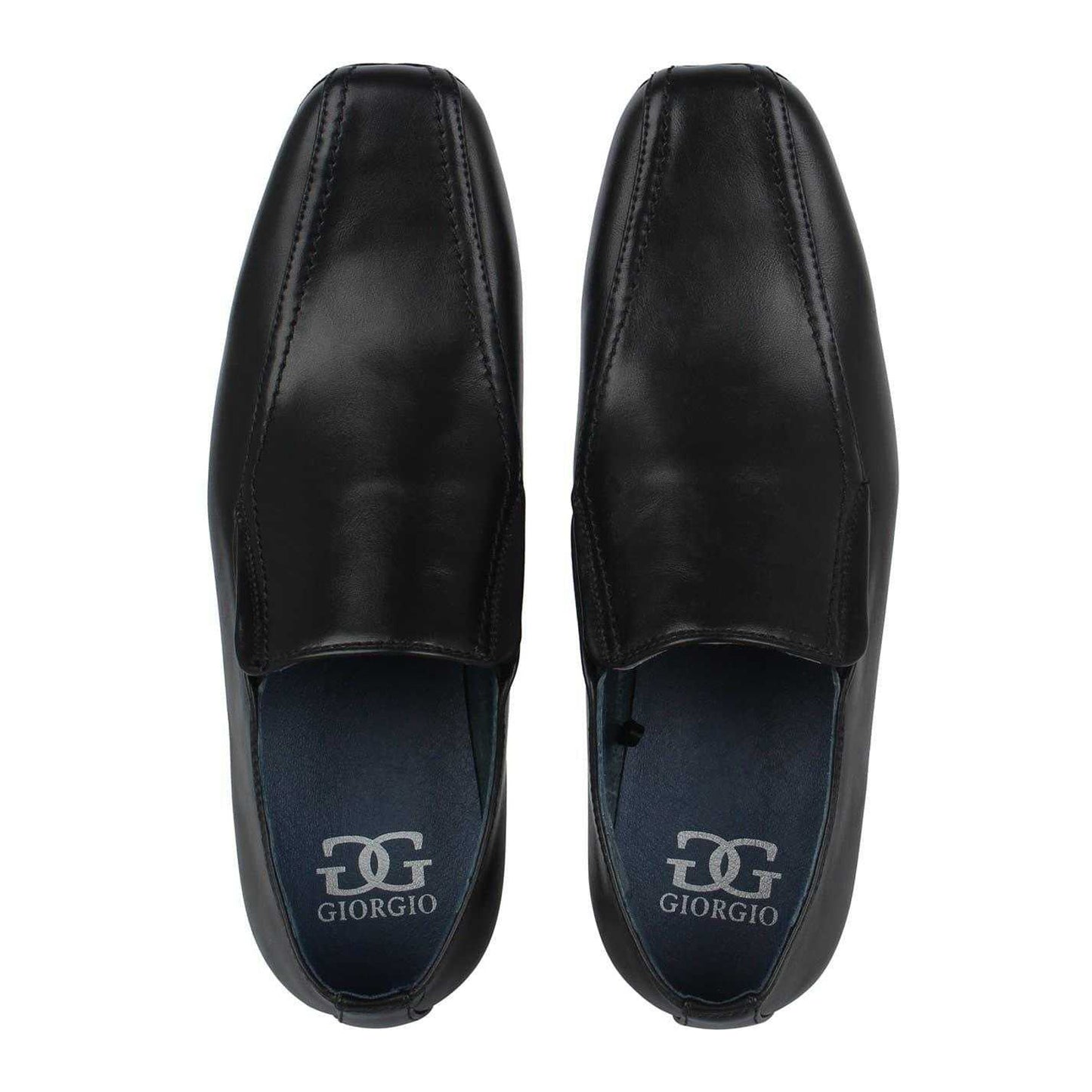 Black - Lifestyle - Giorgio Mens Bourne Leather Loafers