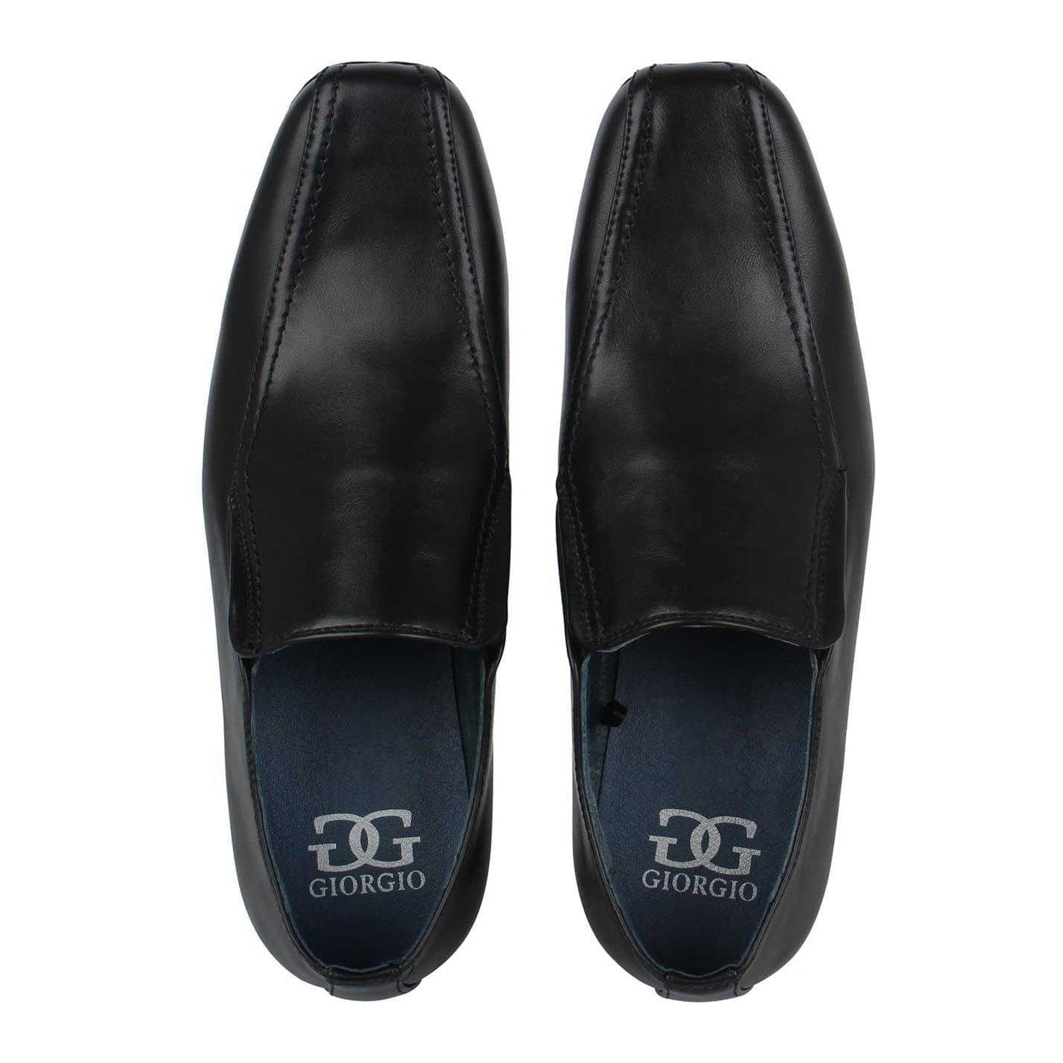Black - Lifestyle - Giorgio Mens Bourne Leather Loafers