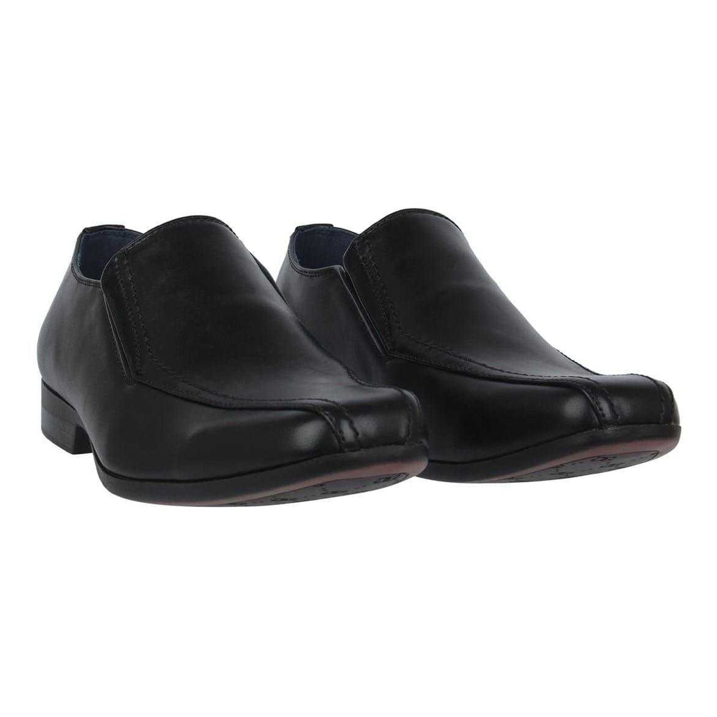 Black - Pack Shot - Giorgio Mens Bourne Leather Loafers