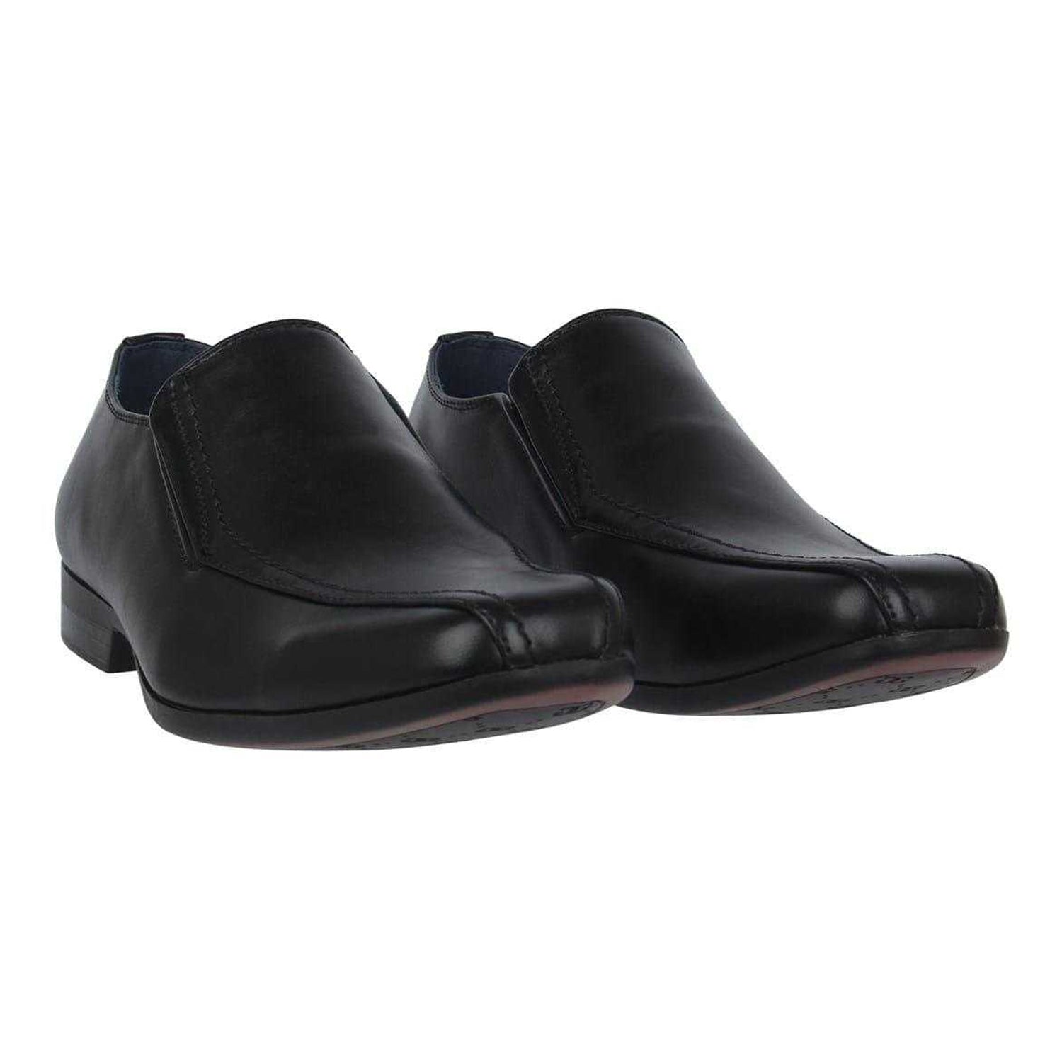 Black - Pack Shot - Giorgio Mens Bourne Leather Loafers
