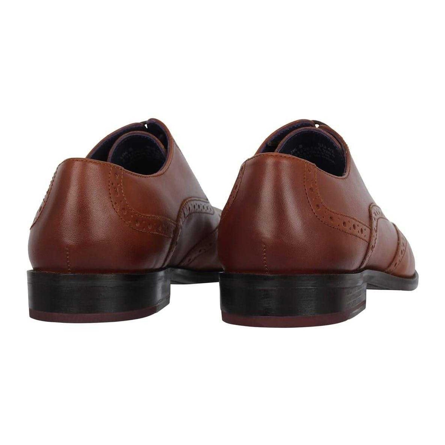Tan - Back - Firetrap Mens Spencer Leather Shoes