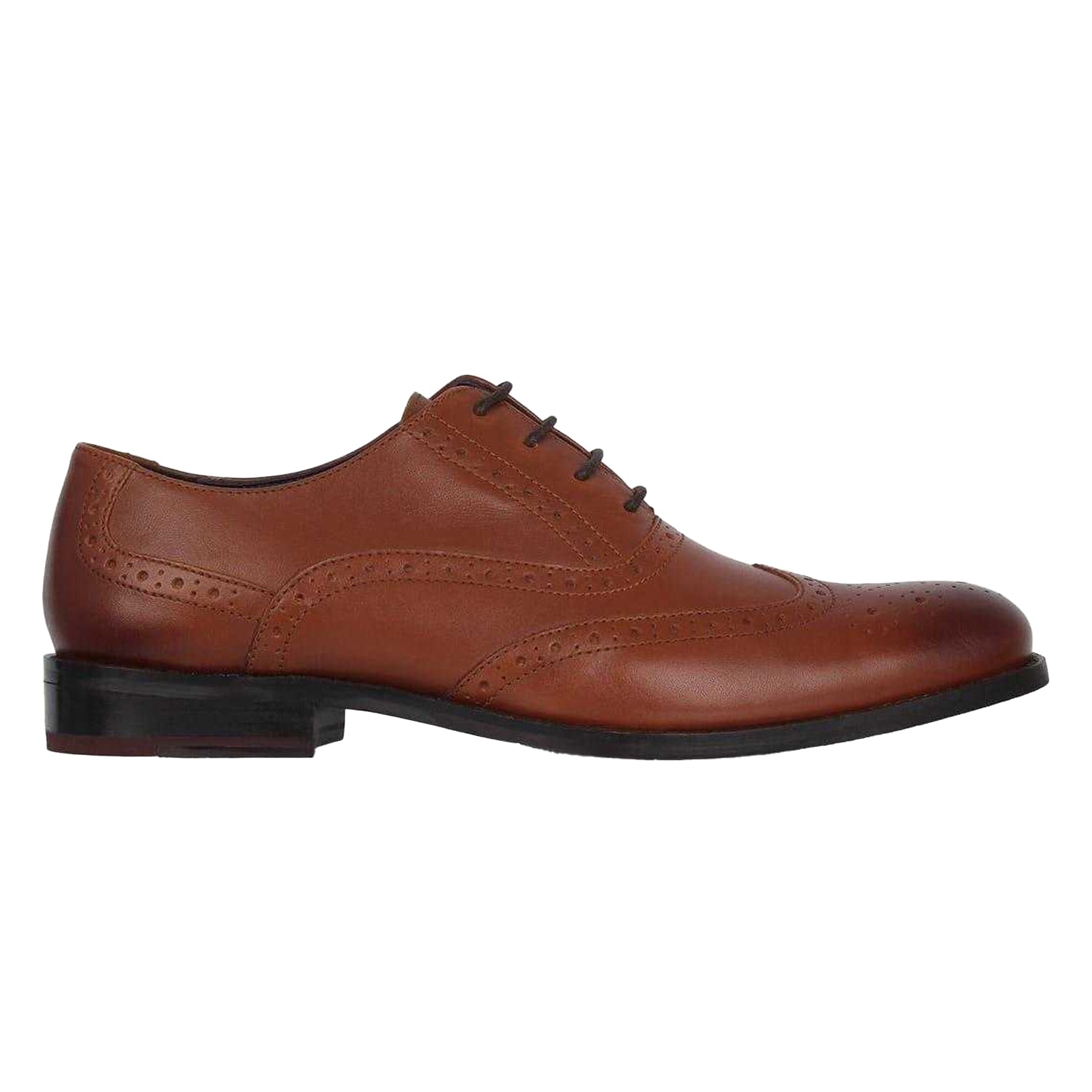 Tan - Front - Firetrap Mens Spencer Leather Shoes