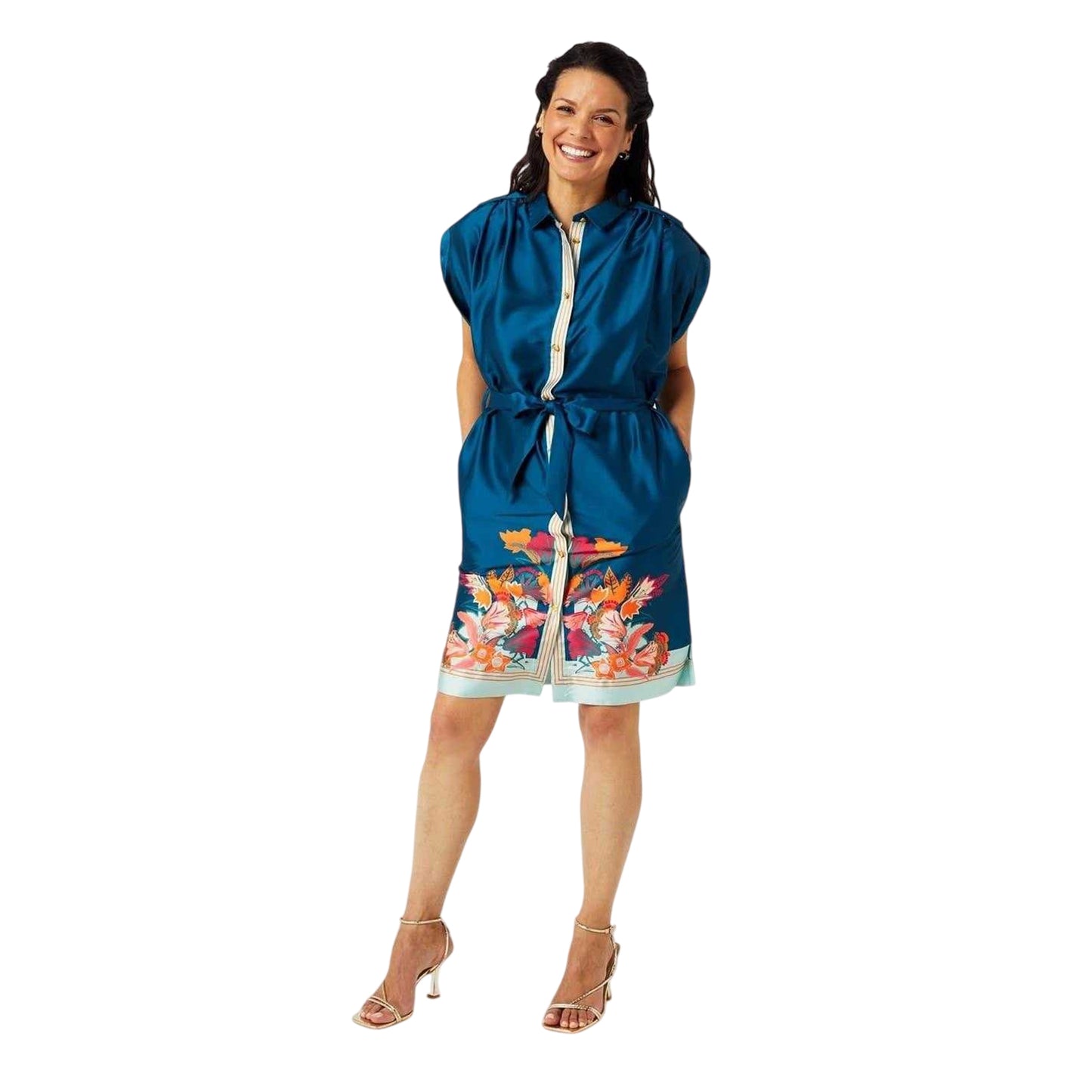 Multicoloured - Lifestyle - Biba Womens-Ladies Bordered Tunic Dress