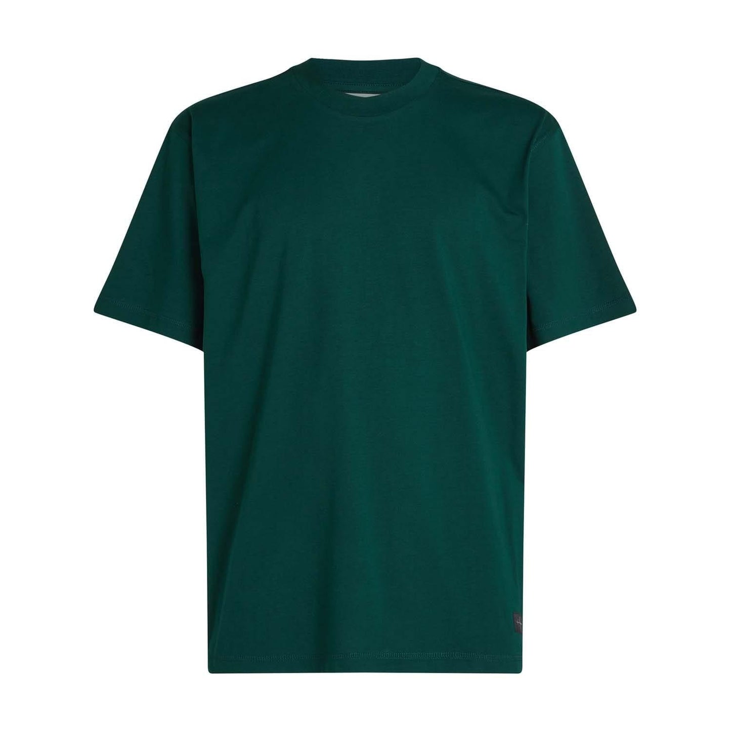Green - Front - Calvin Klein Mens Woven Label Relaxed Fit T-Shirt