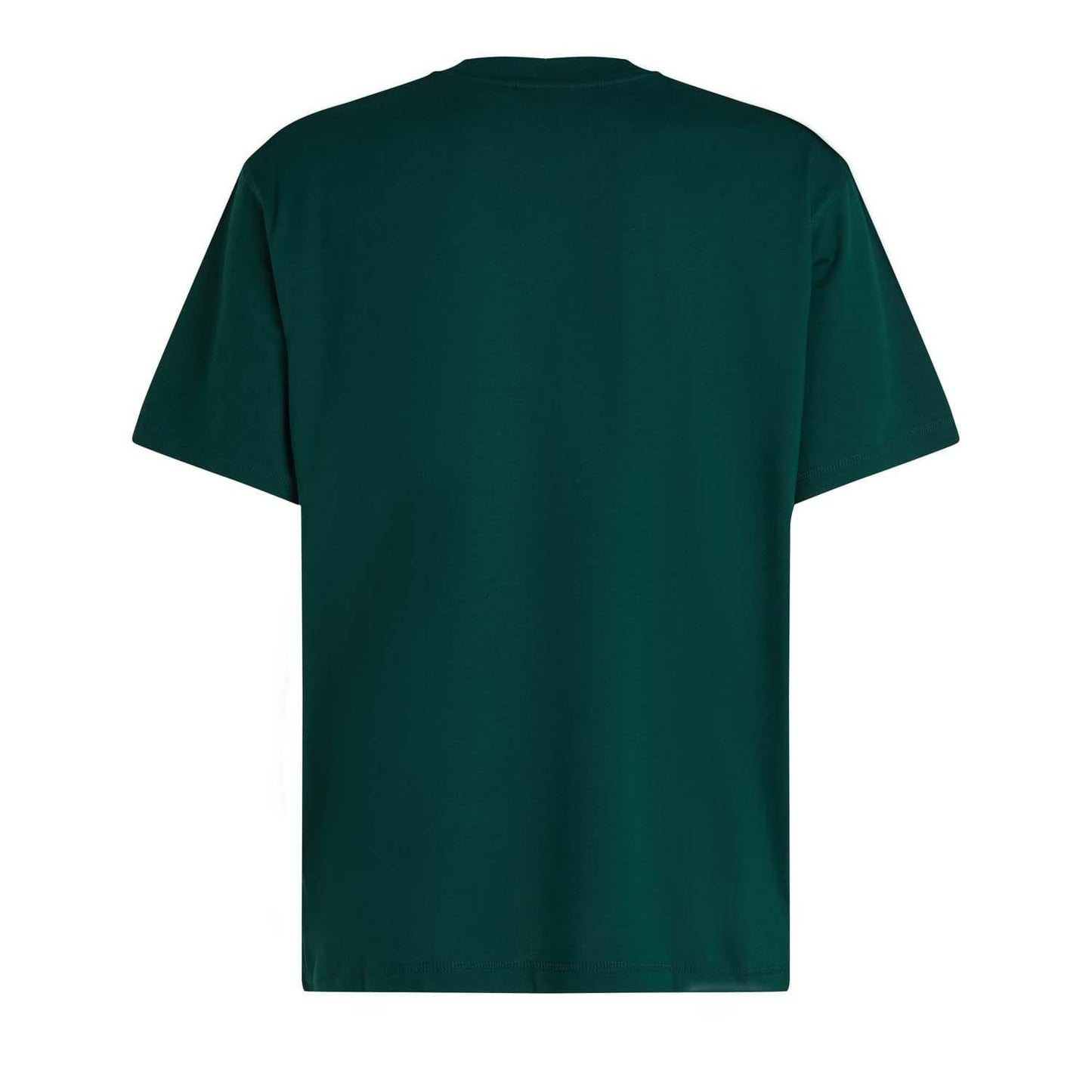 Green - Back - Calvin Klein Mens Woven Label Relaxed Fit T-Shirt