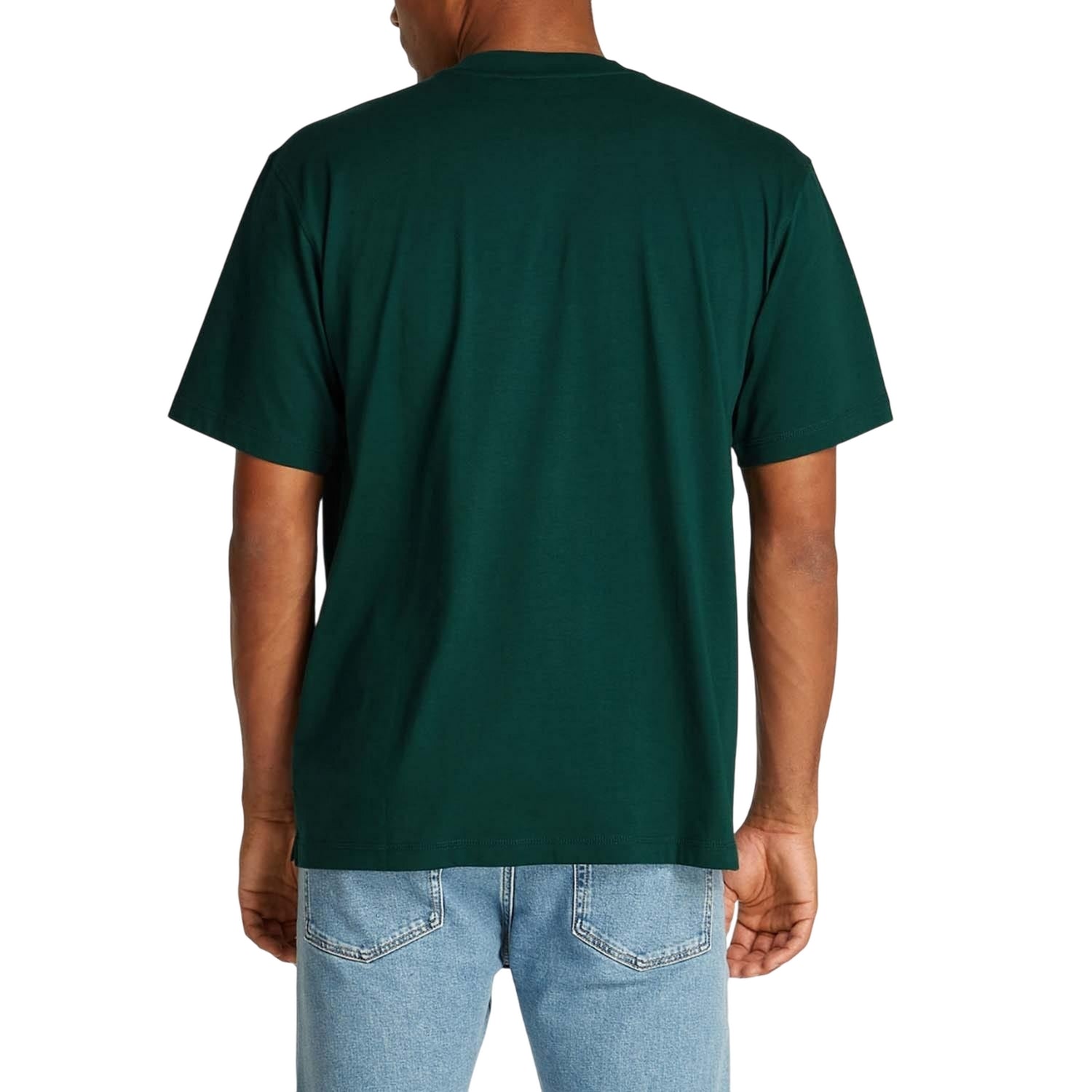 Green - Pack Shot - Calvin Klein Mens Woven Label Relaxed Fit T-Shirt
