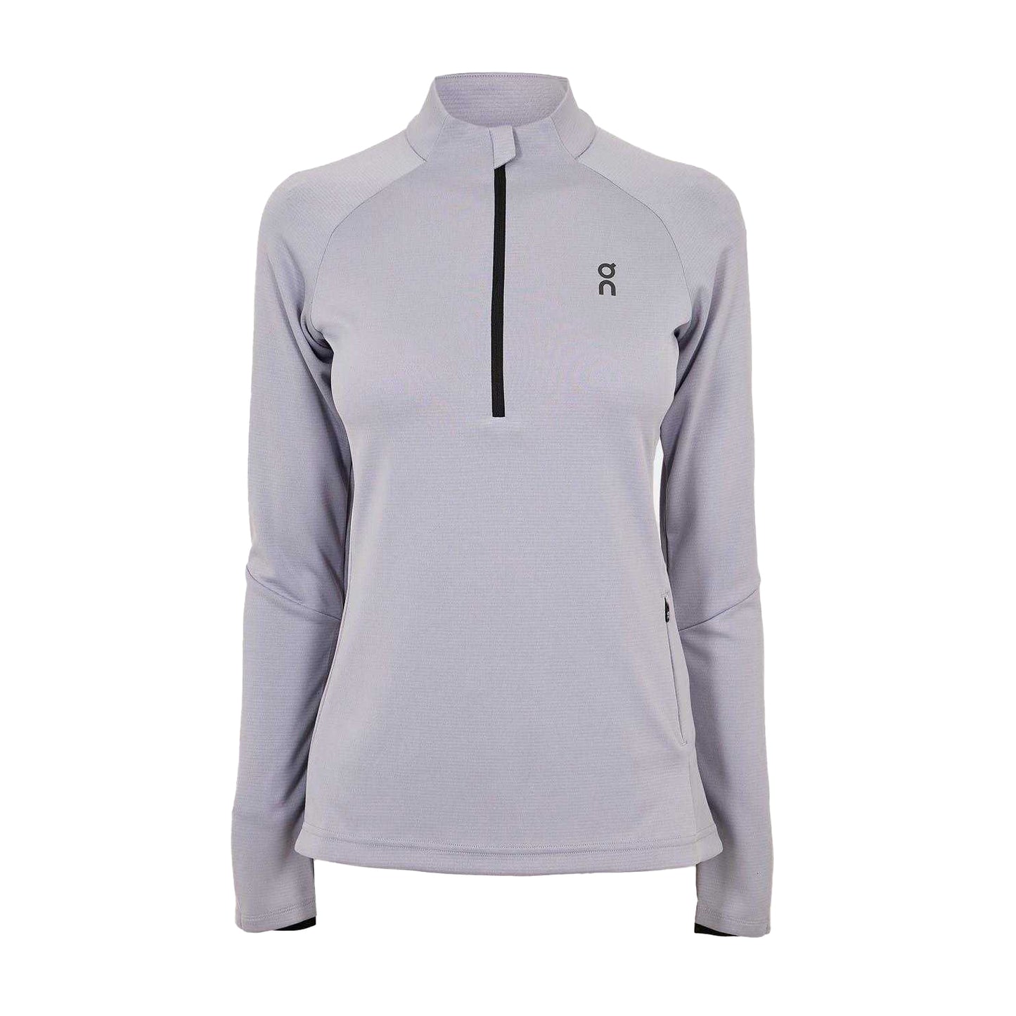 Lilac - Front - On Running Womens-Ladies Climate Half Zip Long-Sleeved Top