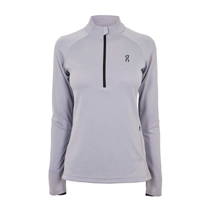 Lilac - Front - On Running Womens-Ladies Climate Half Zip Long-Sleeved Top