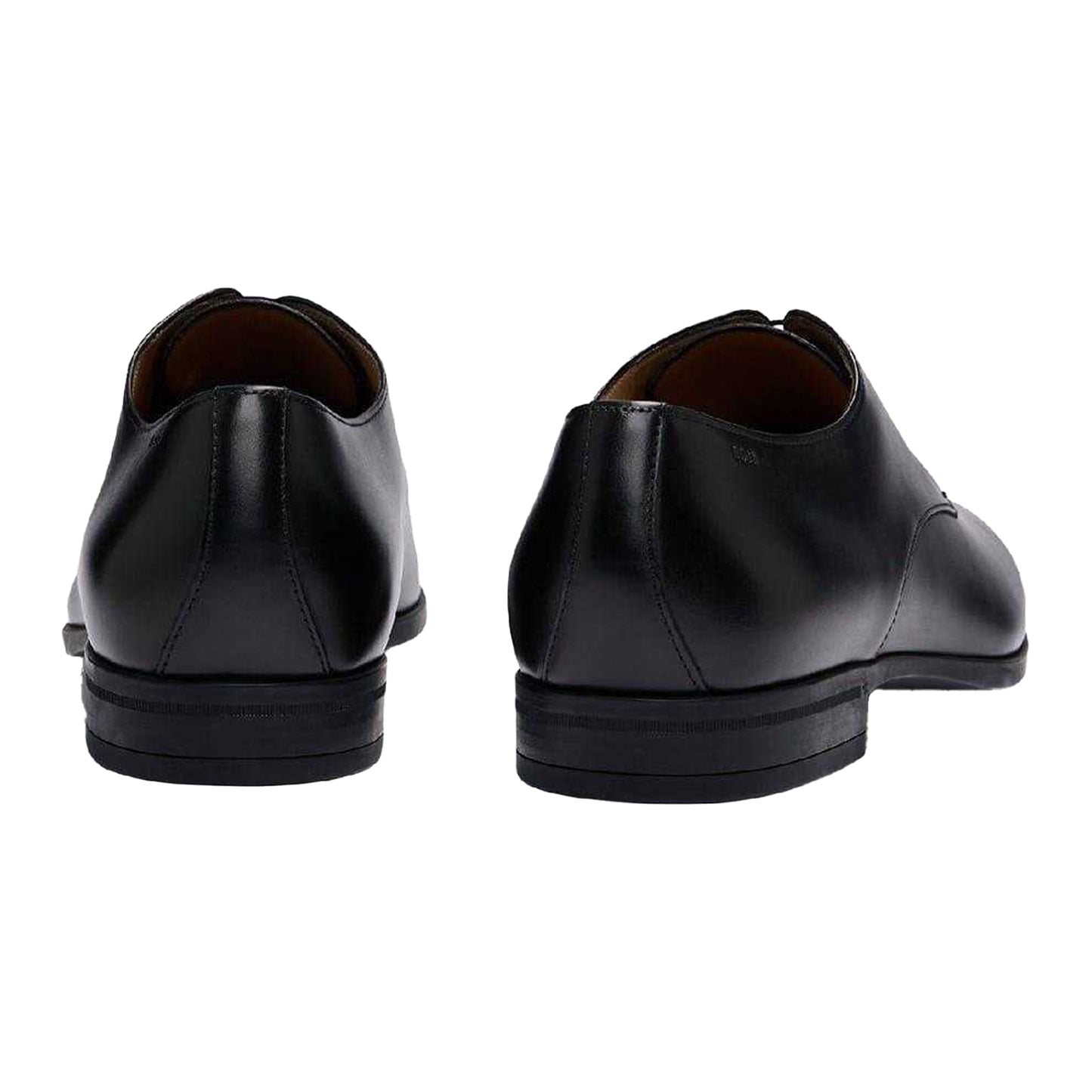 Black - Back - Boss Mens Kensington Leather Derby Shoes