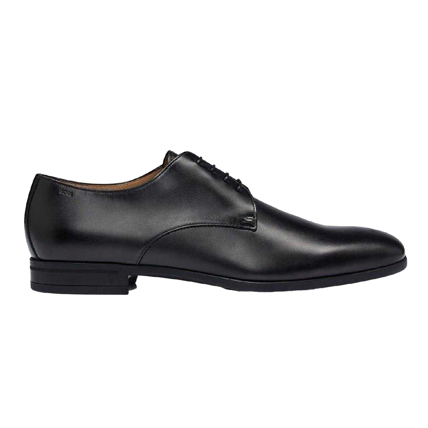 Black - Front - Boss Mens Kensington Leather Derby Shoes