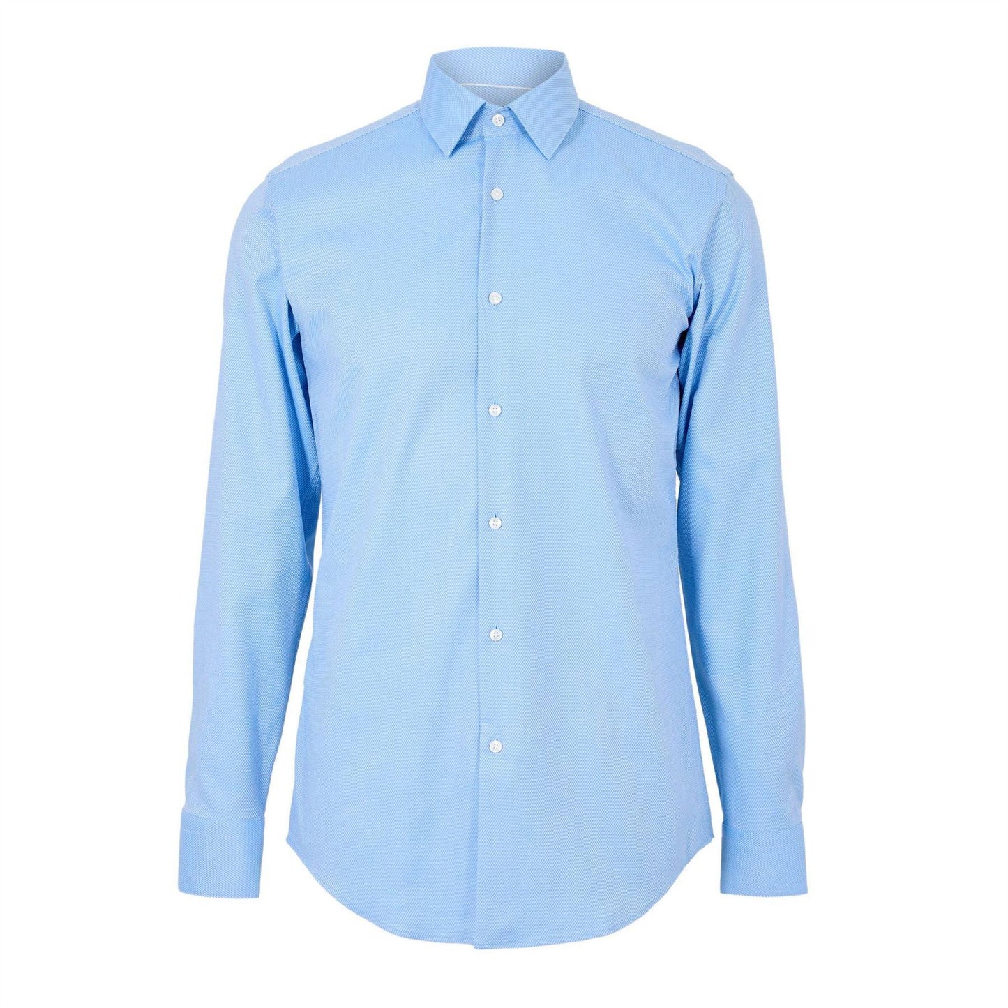 Light Blue - Front - Boss Mens Hank S Kent Collar Formal Shirt