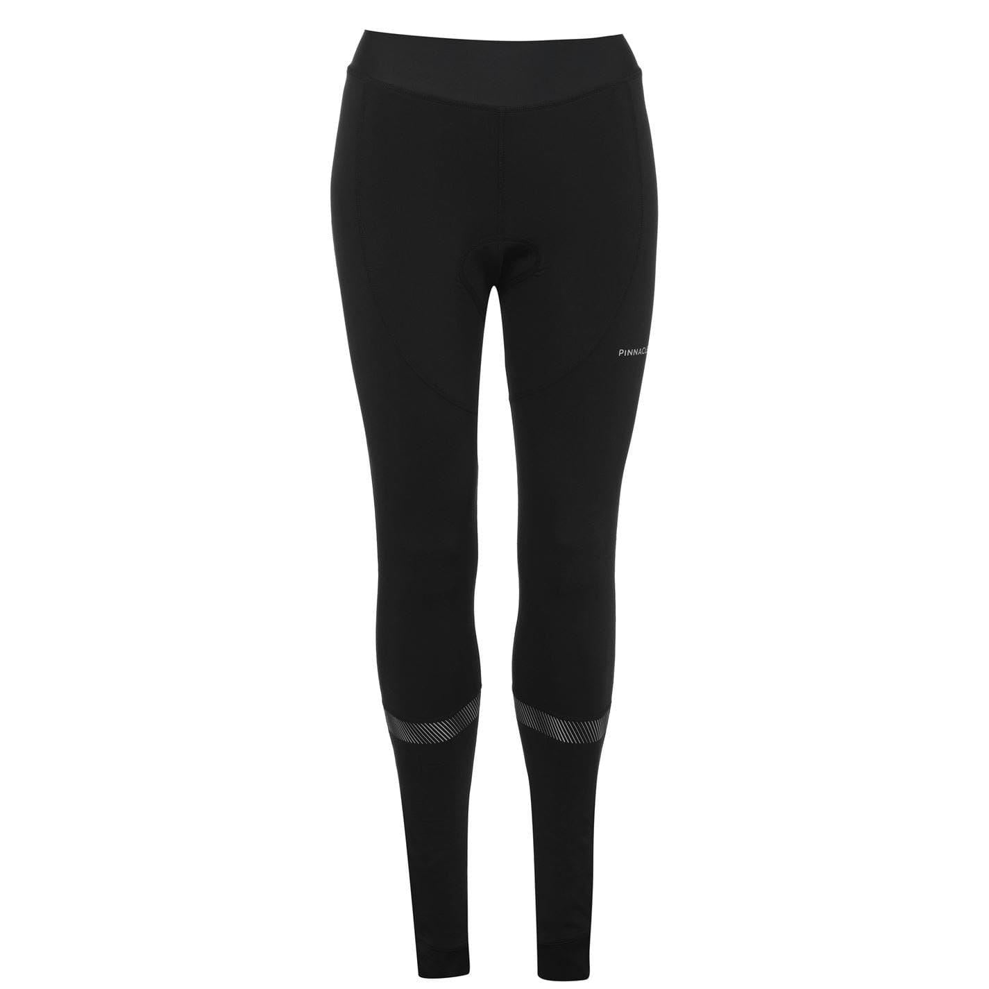 Black - Front - Pinnacle Womens-Ladies Snug Fit Cycling Bib Tights