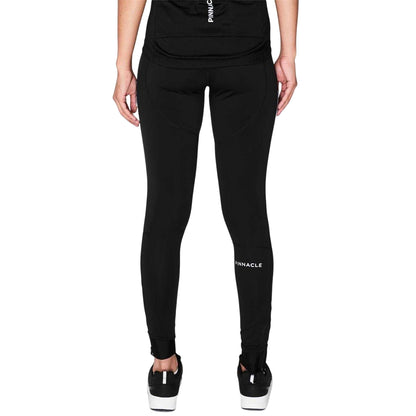 Black - Back - Pinnacle Womens-Ladies Thermal Cycling Tights