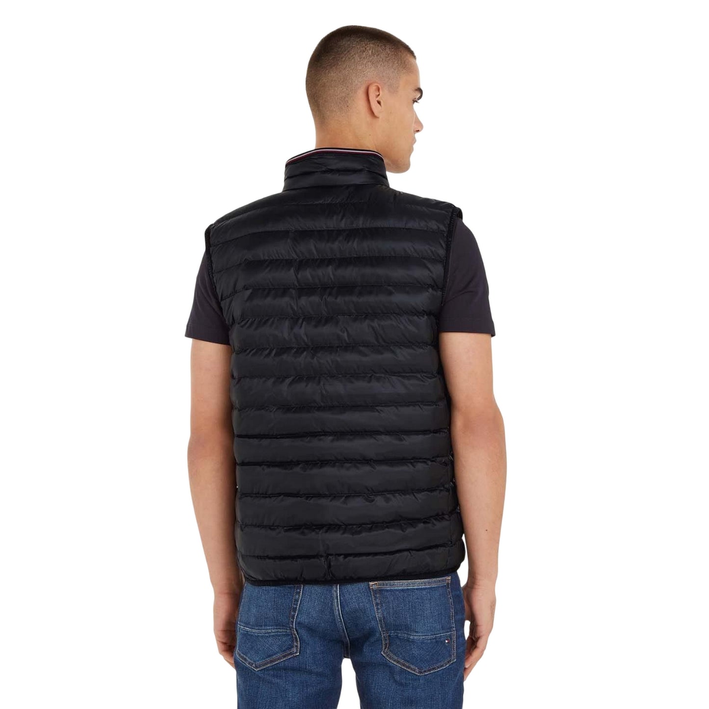 Black - Lifestyle - Tommy Hilfiger Mens Recycled Packable Gilet