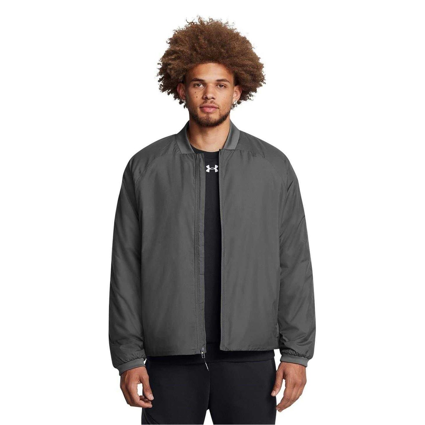 Grey - Lifestyle - Under Armour Mens Unstoppable Bomber Jacket