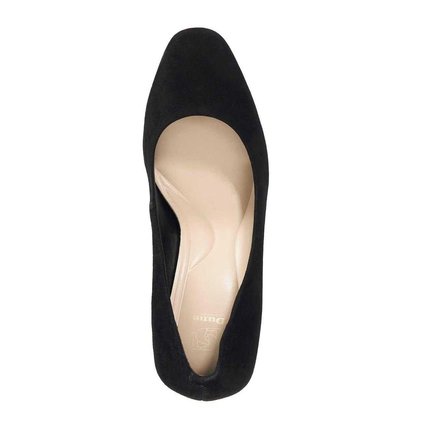 Black - Lifestyle - Dune London Womens-Ladies Begin Suede High Heel Court Shoes