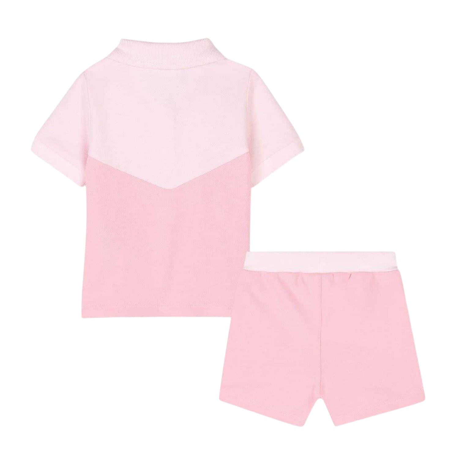 Pink - Back - Boss Baby Logo Shirt And Shorts Set