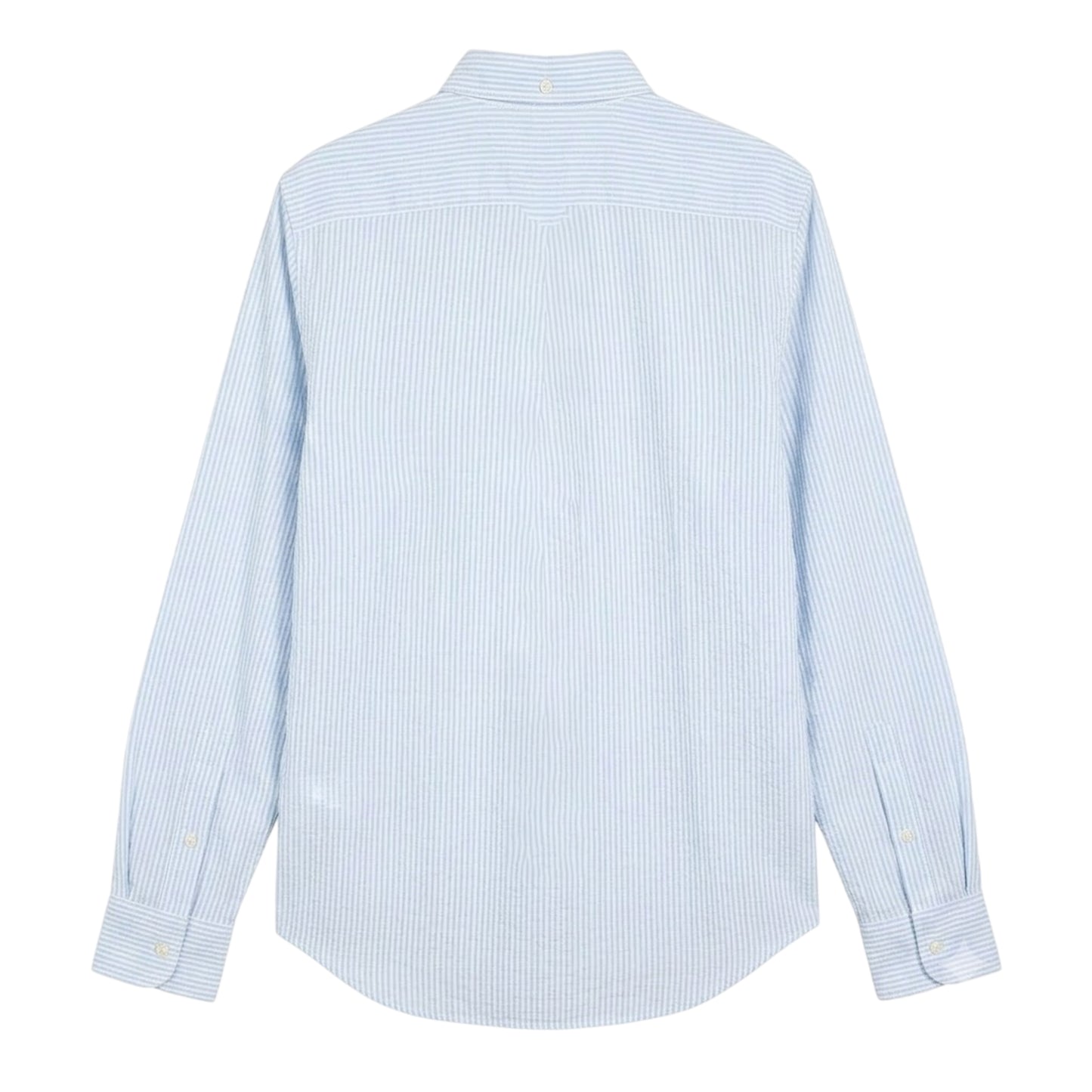 Light Blue - Back - Gant Mens Stripe Shirt