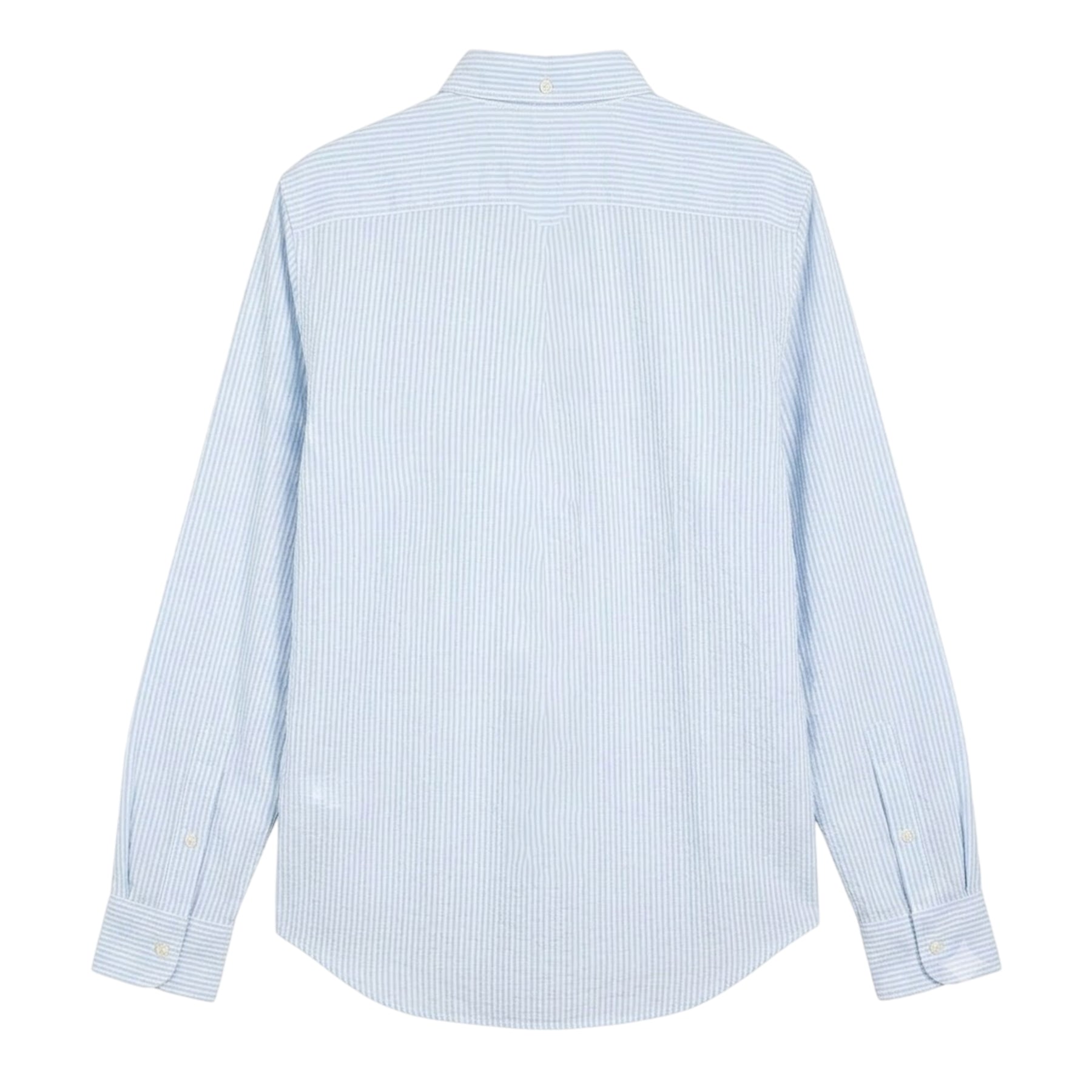 Light Blue - Back - Gant Mens Stripe Shirt