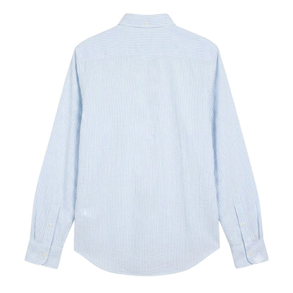 Light Blue - Back - Gant Mens Stripe Shirt