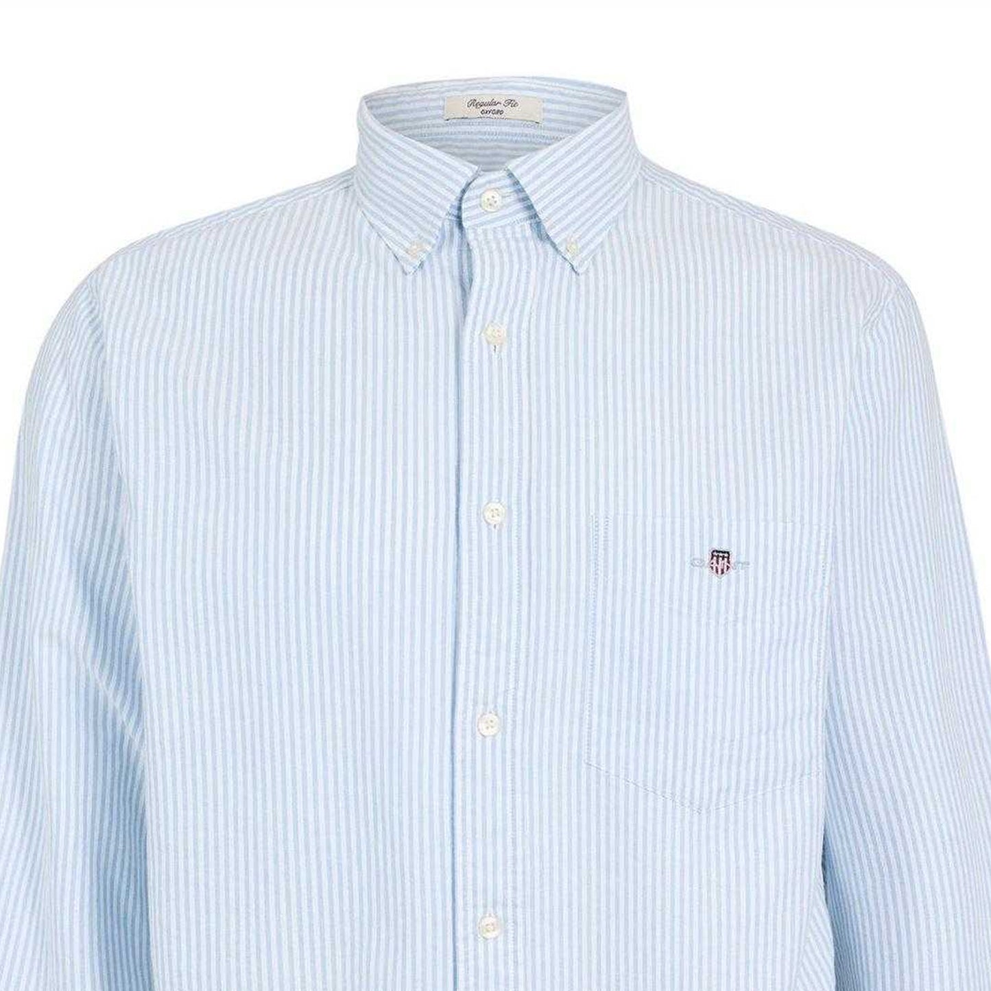 Light Blue - Side - Gant Mens Stripe Shirt