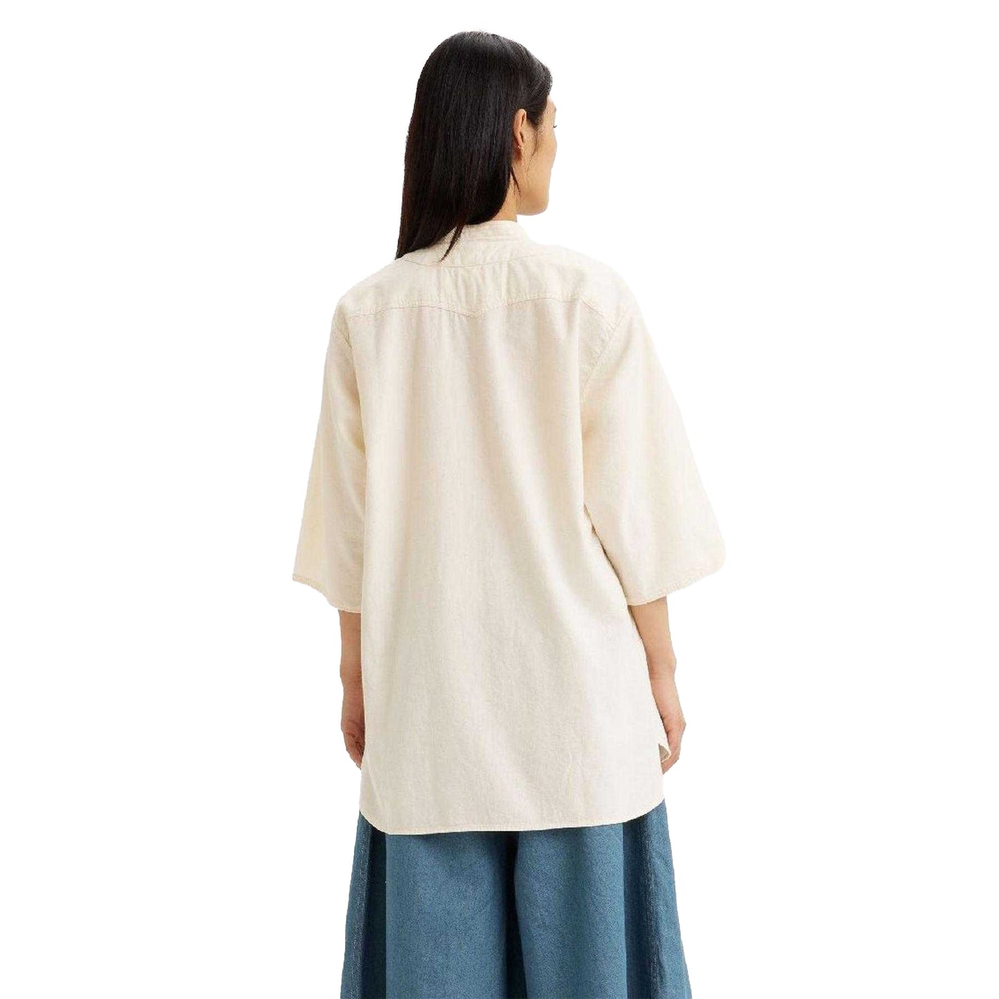 White - Back - Levis Mens Cotton Poplin Shirt