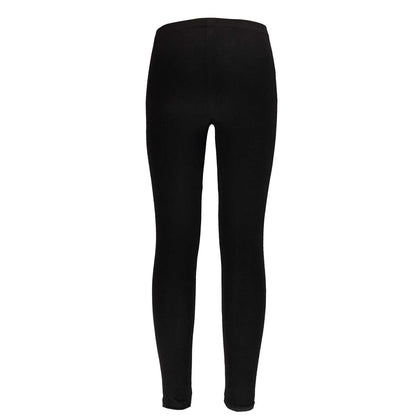 Black - Back - Guess Childrens-Kids Logo Leggings