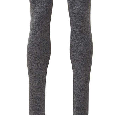 Dark Grey Heather - Side - Reebok Womens-Ladies Lux Fitted Training Leggings