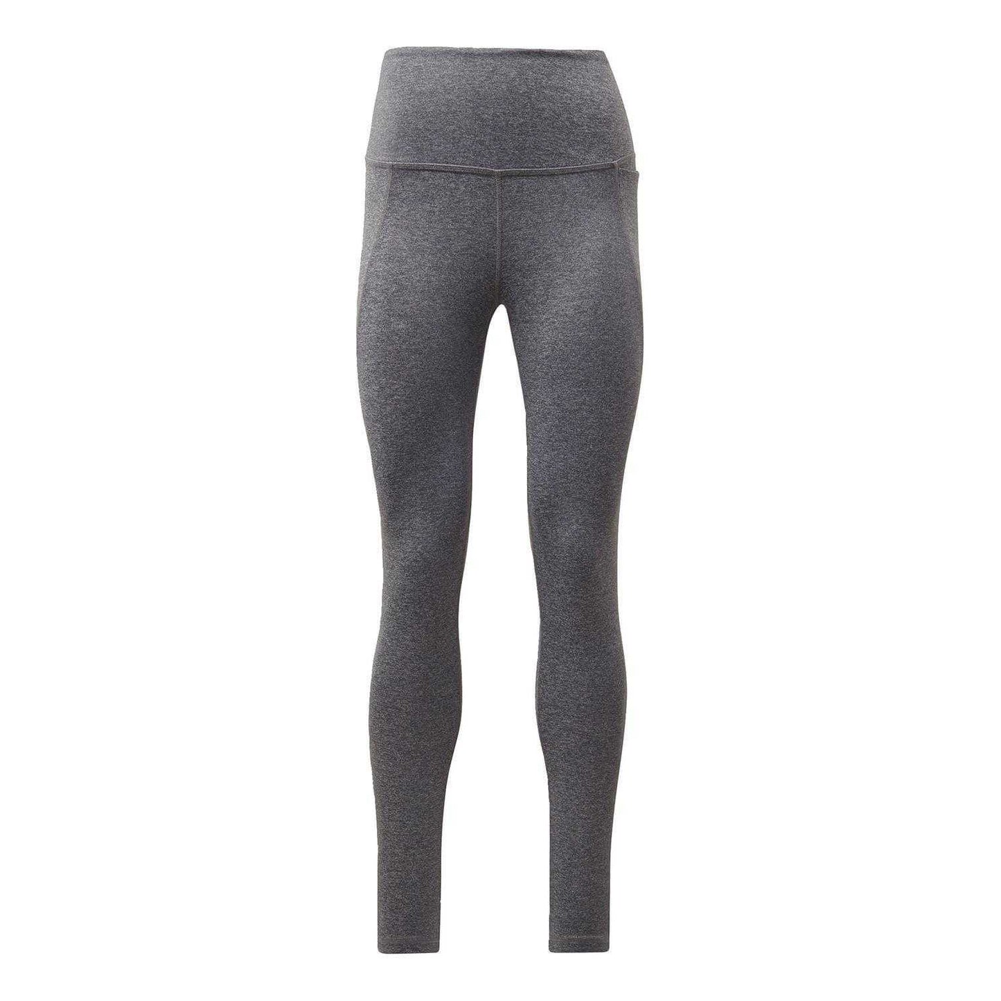 Dark Grey Heather - Front - Reebok Womens-Ladies Lux Fitted Training Leggings