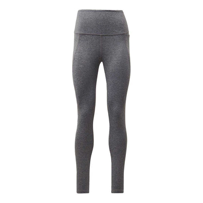 Dark Grey Heather - Front - Reebok Womens-Ladies Lux Fitted Training Leggings