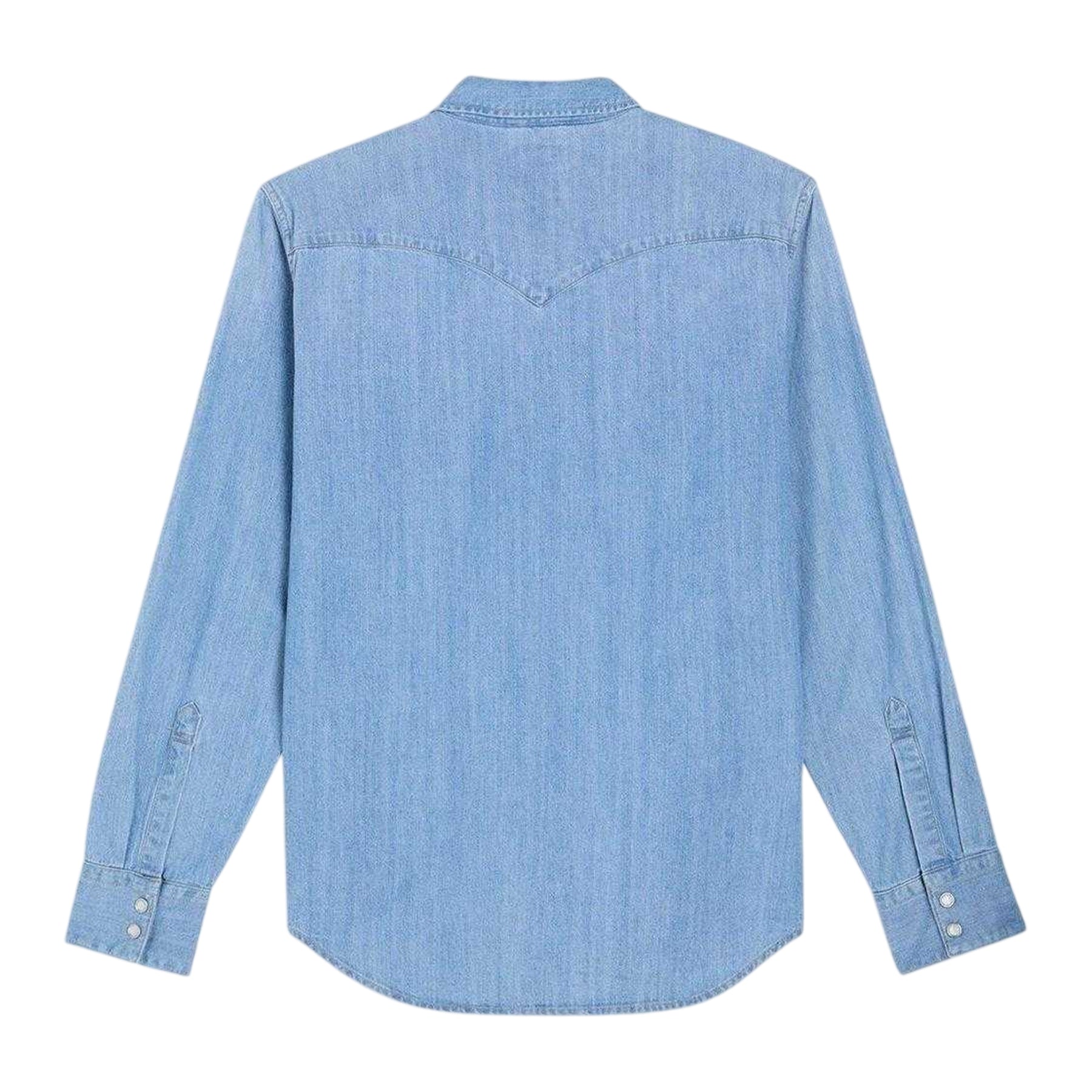Light Blue - Back - Levis Mens Western Standard Esta Shirt