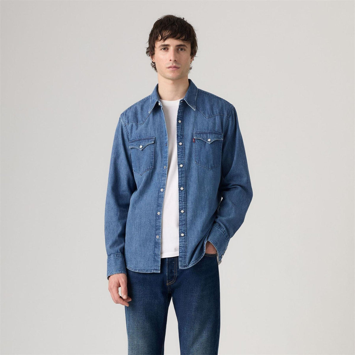 Worn In Root - Side - Levis Mens Western Standard Esta Shirt