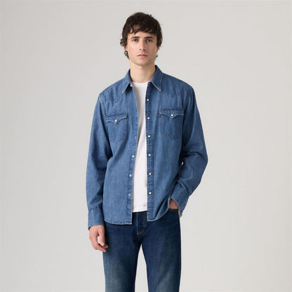 Worn In Root - Side - Levis Mens Western Standard Esta Shirt