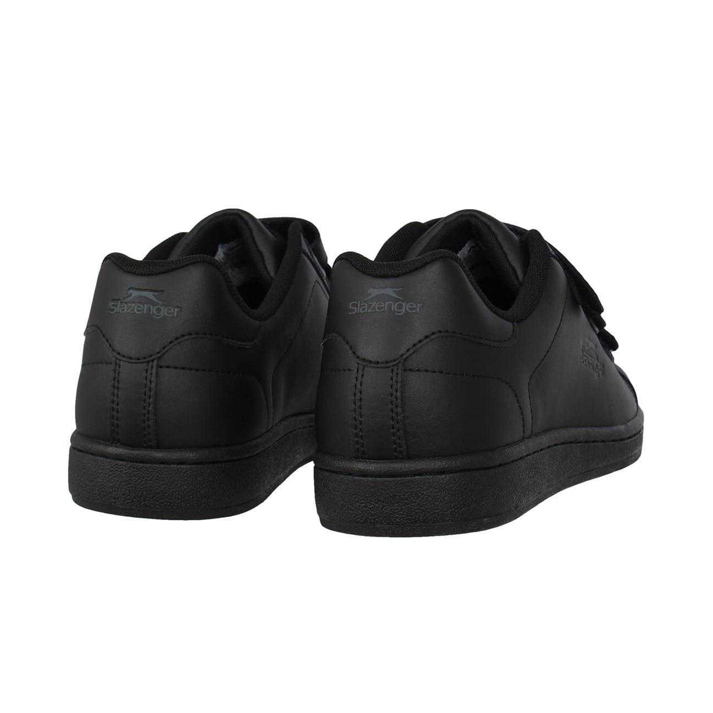 Black-Charcoal - Back - Slazenger Mens 3 Touch Fastening Strap Trainers