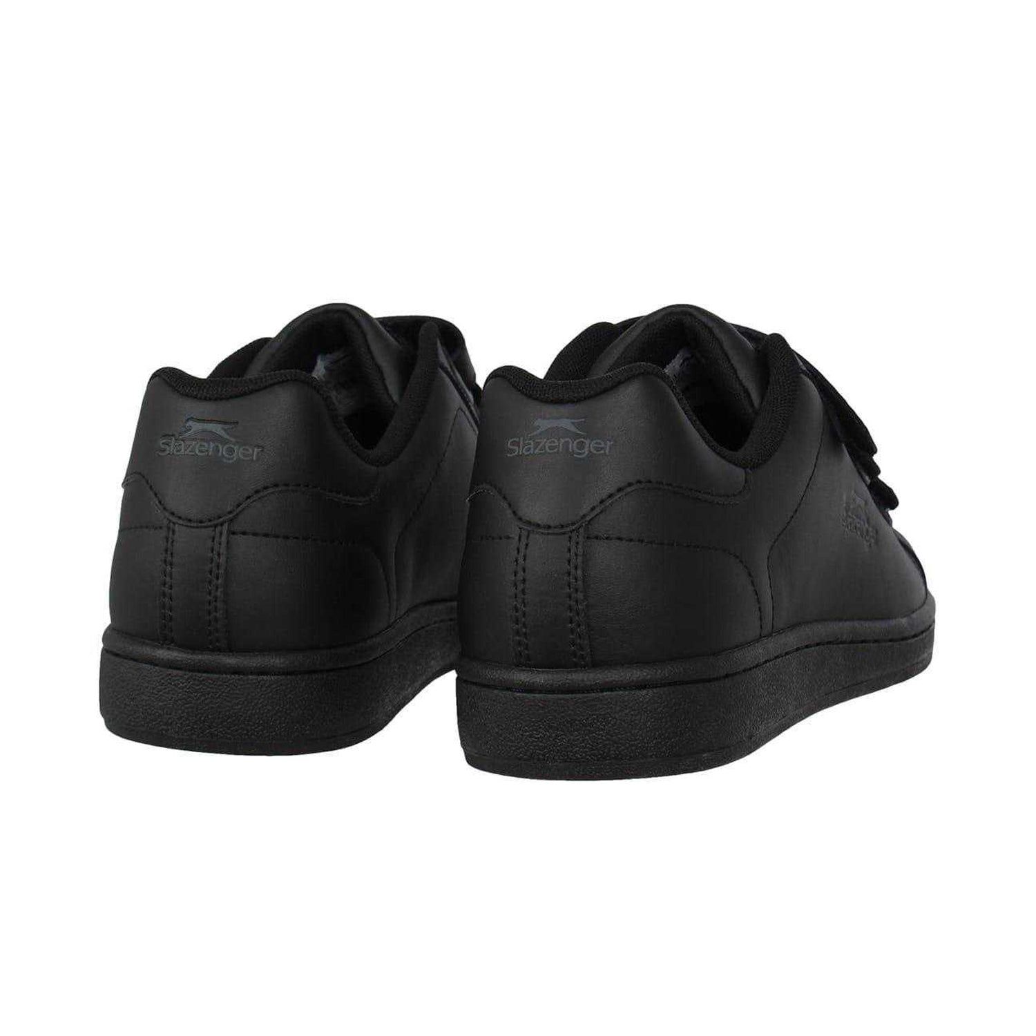 Black-Charcoal - Back - Slazenger Mens 3 Touch Fastening Strap Trainers