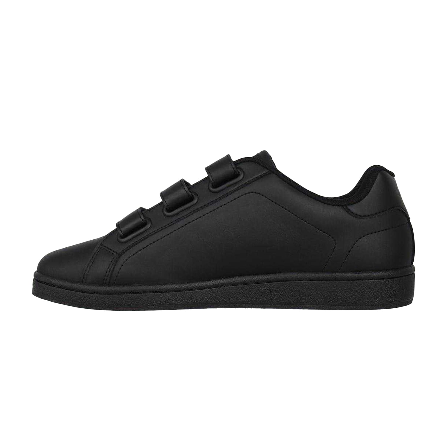 Black-Charcoal - Side - Slazenger Mens 3 Touch Fastening Strap Trainers