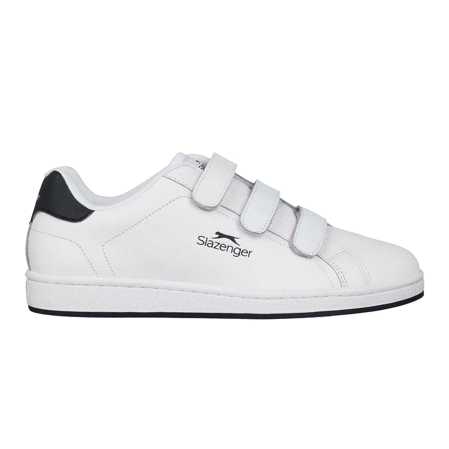 White-Navy - Front - Slazenger Mens 3 Touch Fastening Strap Trainers