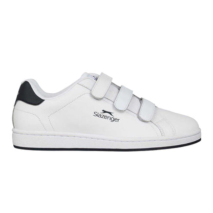 White-Navy - Front - Slazenger Mens 3 Touch Fastening Strap Trainers