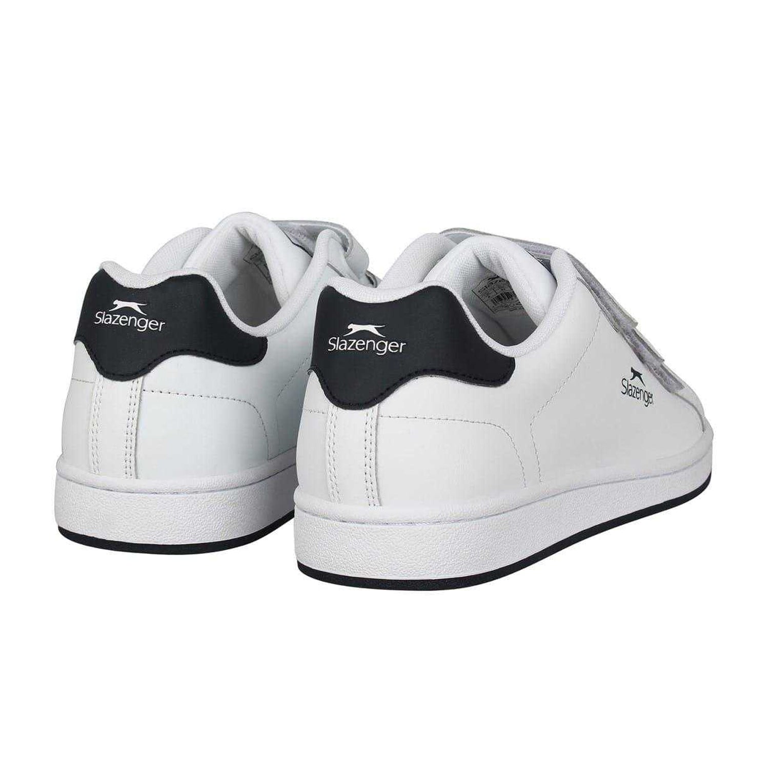 White-Navy - Back - Slazenger Mens 3 Touch Fastening Strap Trainers