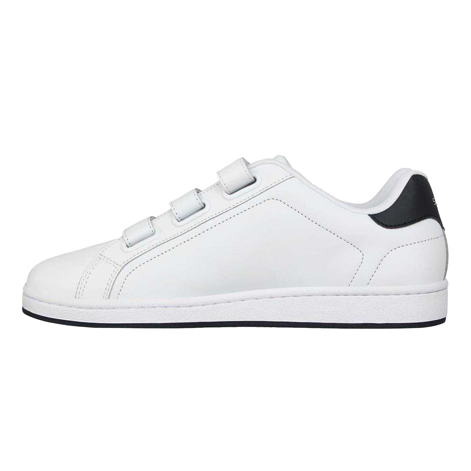 White-Navy - Side - Slazenger Mens 3 Touch Fastening Strap Trainers