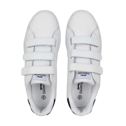White-Navy - Lifestyle - Slazenger Mens 3 Touch Fastening Strap Trainers