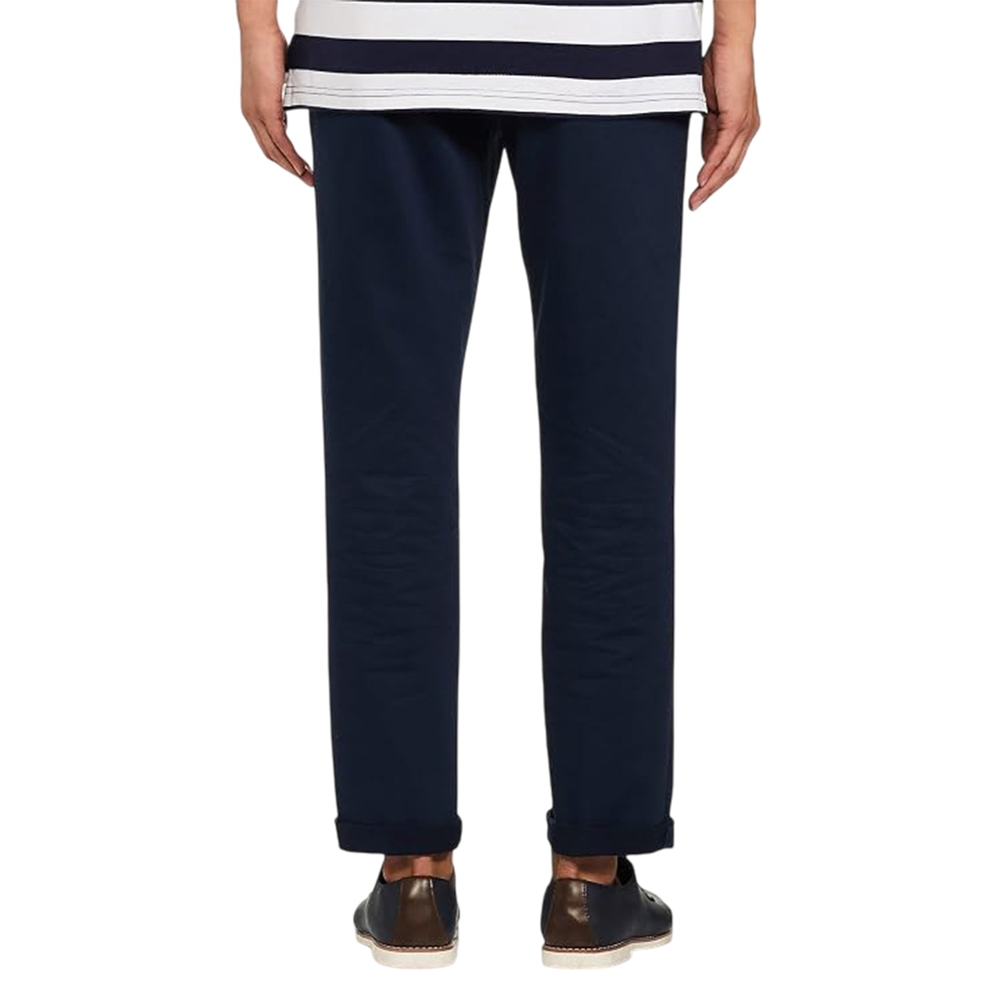 Navy - Back - Howick Mens Chino Regular Trousers