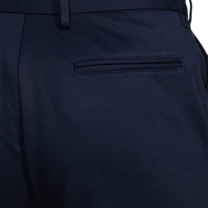 Navy - Side - Howick Mens Chino Regular Trousers