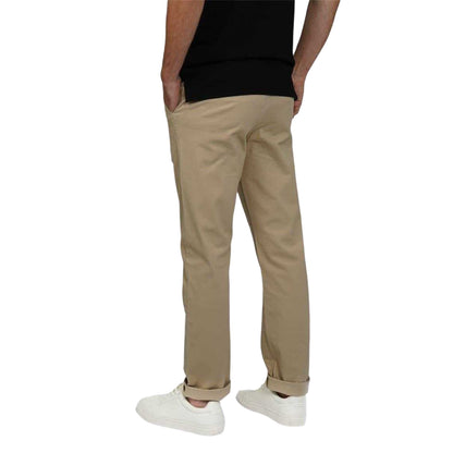 Stone - Back - Howick Mens Chino Regular Trousers