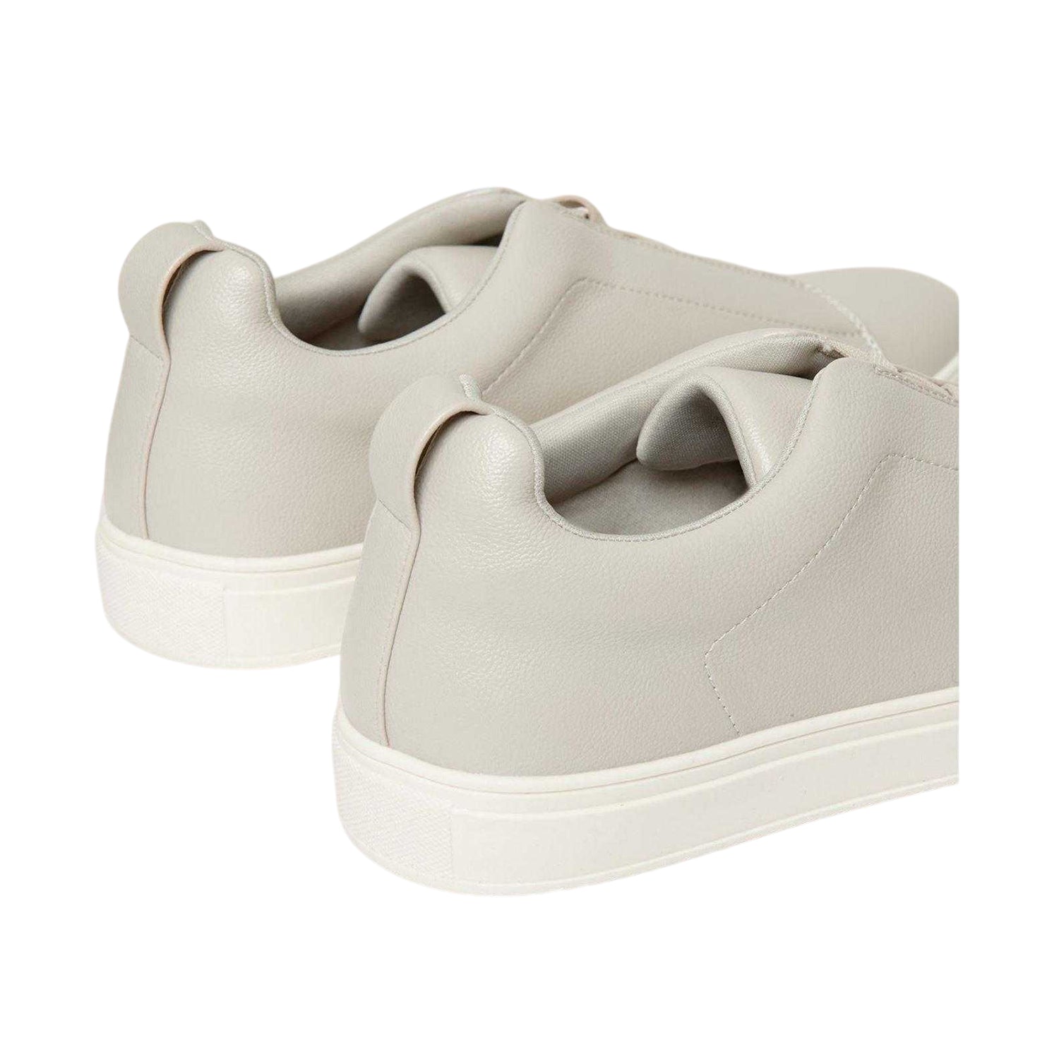 Grey - Back - Threadbare Womens-Ladies Acefield Criss-Cross Trainers