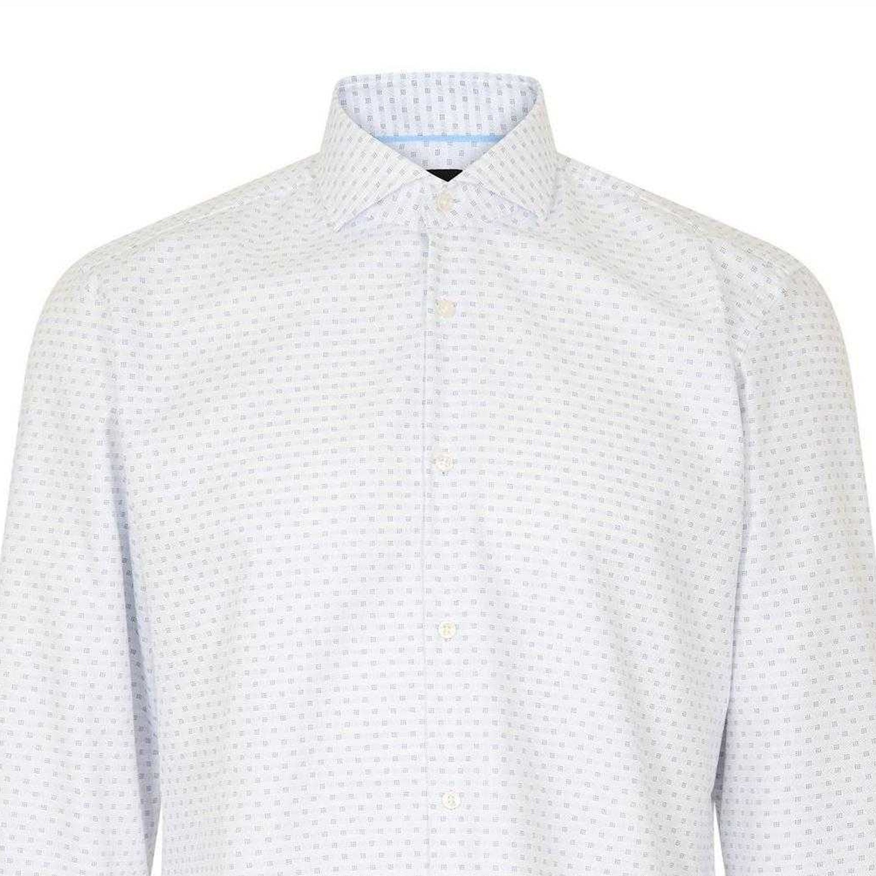 White - Side - Boss Mens Oxford Slim Shirt