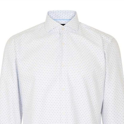 White - Side - Boss Mens Oxford Slim Shirt